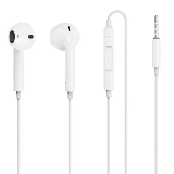 누아트 스테레오 이어팟 유선 이어폰, NATWE - 3.5mm, 화이트
