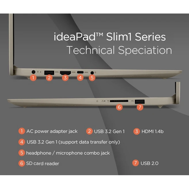 레노버 2024 ideapad Slim1 15.6 라이젠5 라이젠 5000시리즈, 실버, 256GB, 8GB, Free DOS, 15ALC7