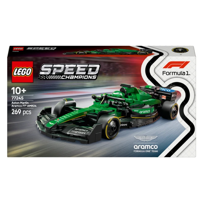 레고 스피드 챔피언 Aston Martin Aramco F1 AMR24 레이스 카 77245, 혼합색상, 1개