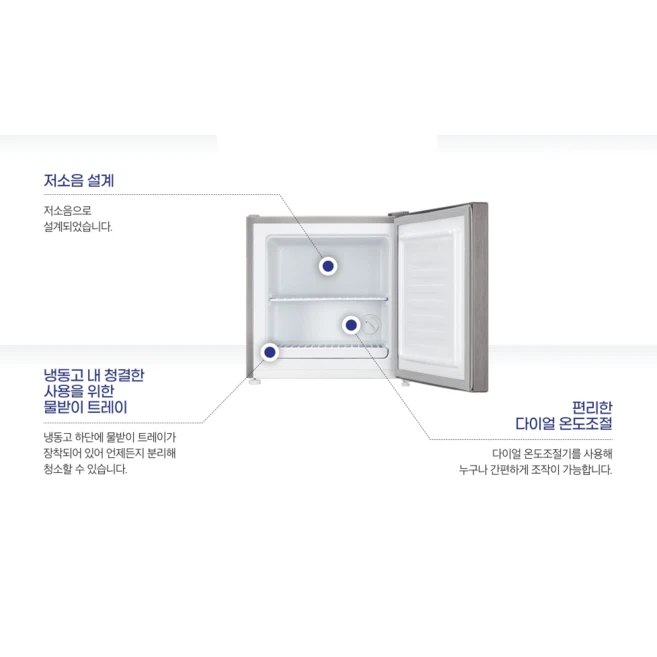 캐리어 클라윈드 컨버터블 미니 냉장 냉동고 31L, 실버메탈, CFTD031MSM