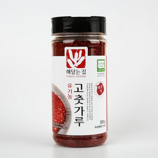 [해담는집] 영양 유기농고춧가루 200g매운맛김치일반양념용, 1개, 200g