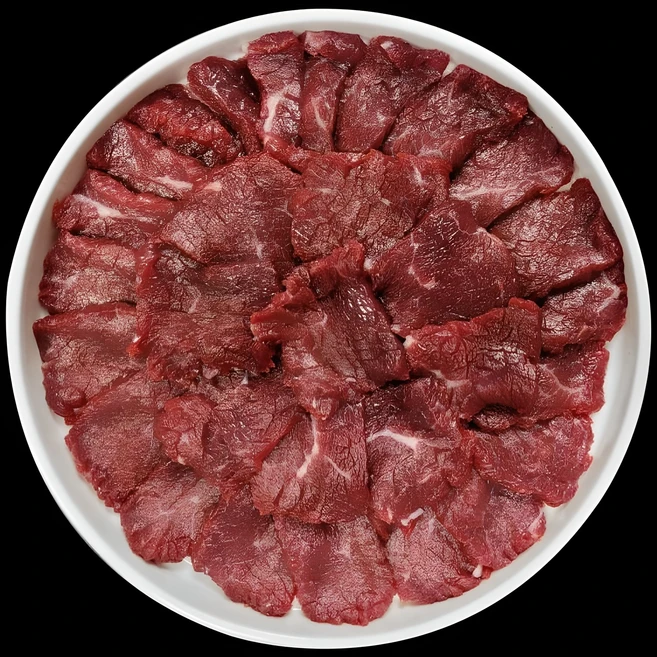 당일도축 한우 육사시미 뭉티기 우둔살 양념장 증정, 1개, 300g