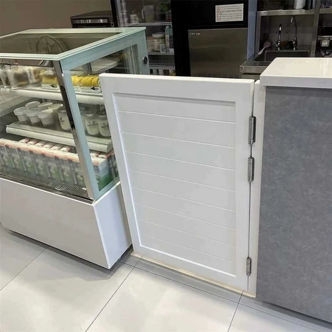 카우보이 중문 단단한 화이트 나무 화장실 파티션 도어, 1개, 단일 도어 폭 40 높이 80