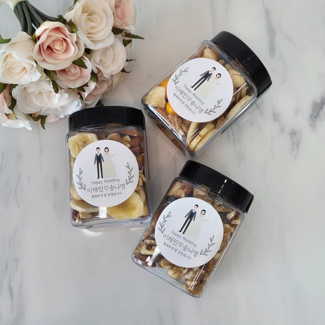 [은색초코]견과류답례품 믹스넛 사각 결혼답례품 돌잔치 조문 회사단체선물 시보해제, 스탠다드믹스넛, A타입, 1개, 145g