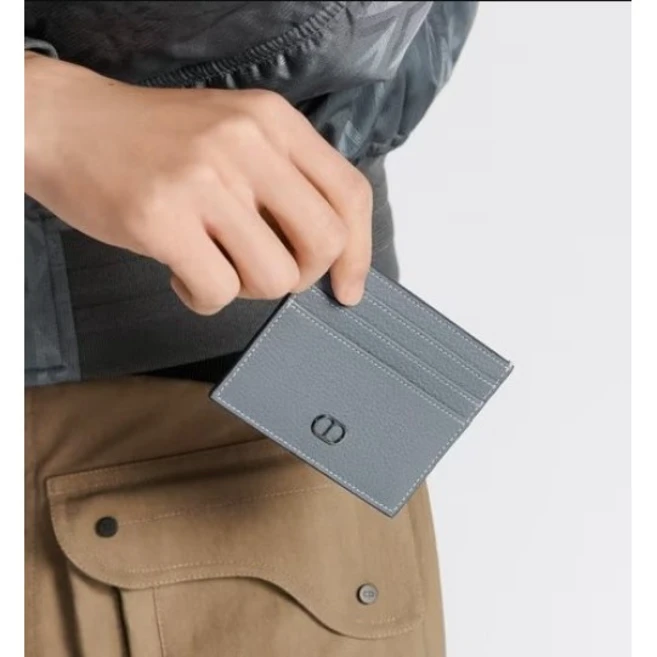 (국내 백화점) 디올 송아지 가죽 카드홀더 카드지갑