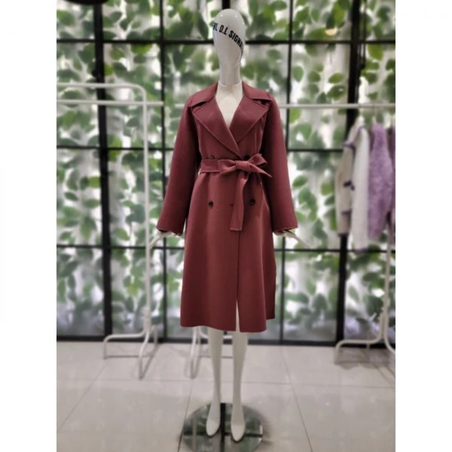 [듀엘] 핸드메이드 스티치 더블 롱 코트 L244PSH515