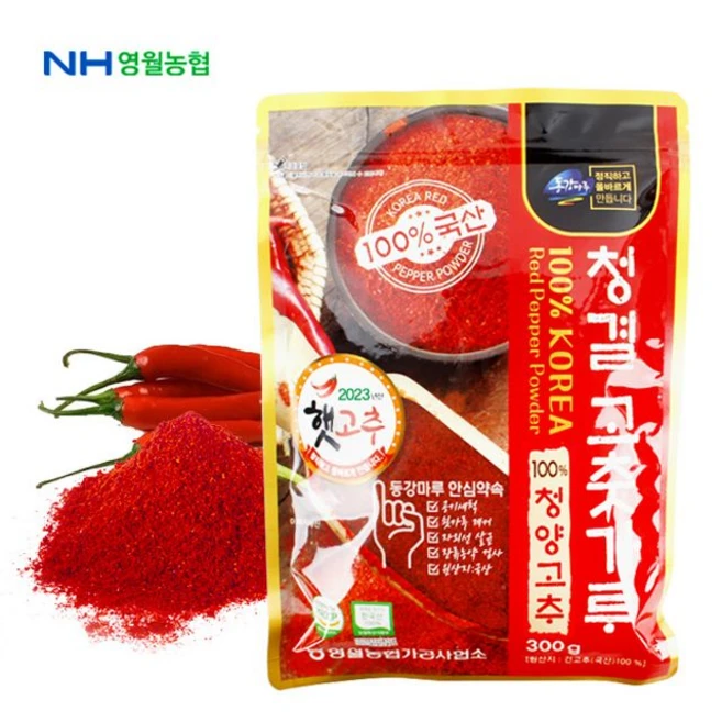 [영월농협] 동강마루 청결 청양 고춧가루300g, 상세 설명 참조, 1개