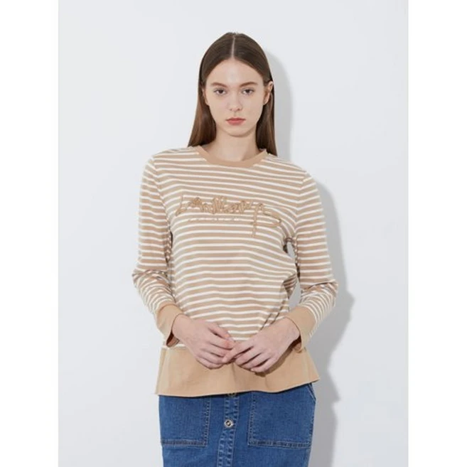 올리비아로렌 여성용 타이넥 블라우스형 티셔츠 VOCAL4W9131