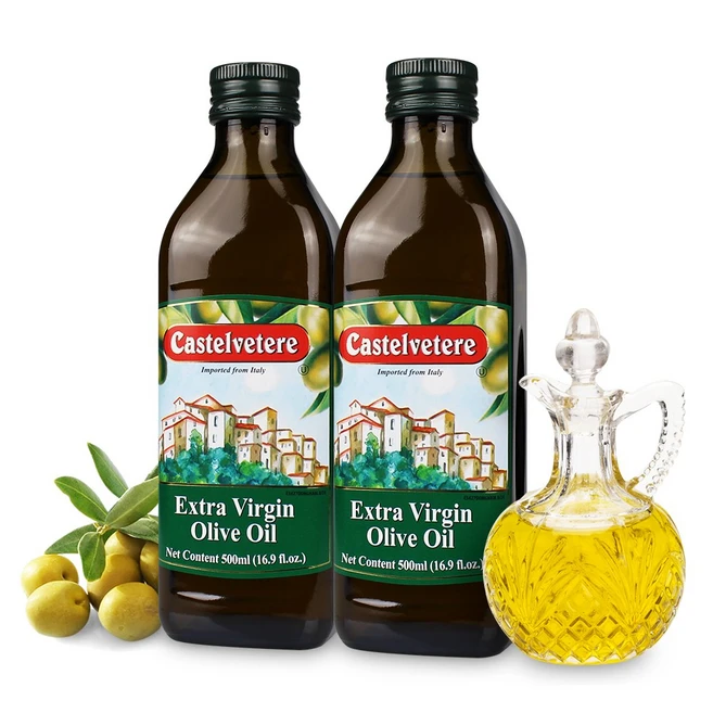 브이플랜 이탈리아 엑스트라버진 올리브오일 1L 고급 냉압착 올리브유, 2개, 500ml