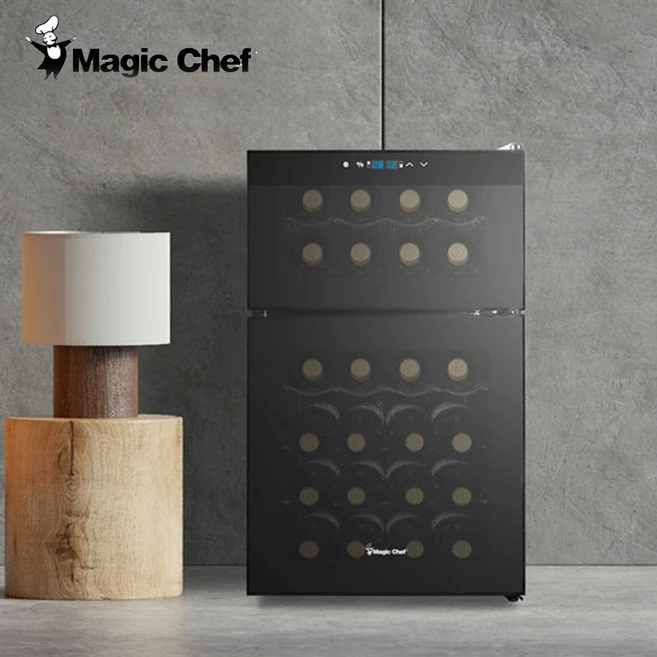 매직쉐프 와인셀러 와인냉장고 상하분리 24병 MEW-HT24DB 저소음 무진동
