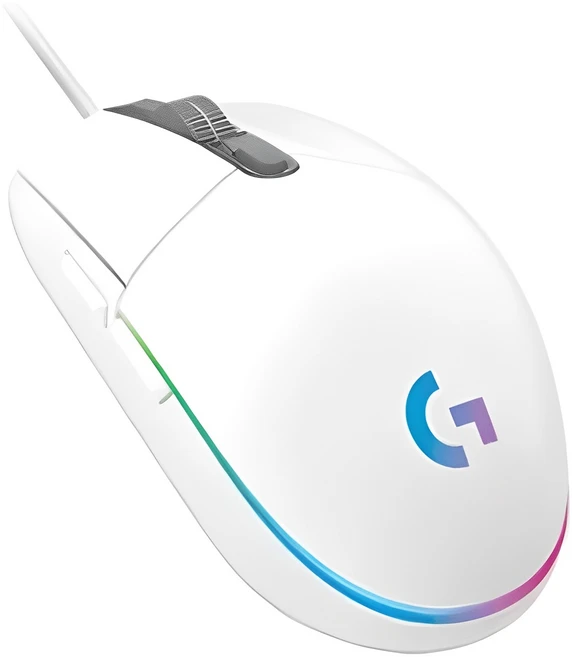 로지텍 G102 2세대 LIGHTSYNC 게이밍 유선마우스, 화이트
