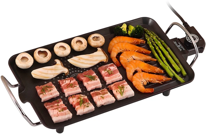 키친플라워 쿠킨 통주물 와이드 전기그릴 40cm, CK400CP