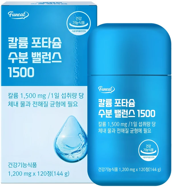퍼니트 칼륨 포타슘 수분 밸런스 1500, 120정, 1개