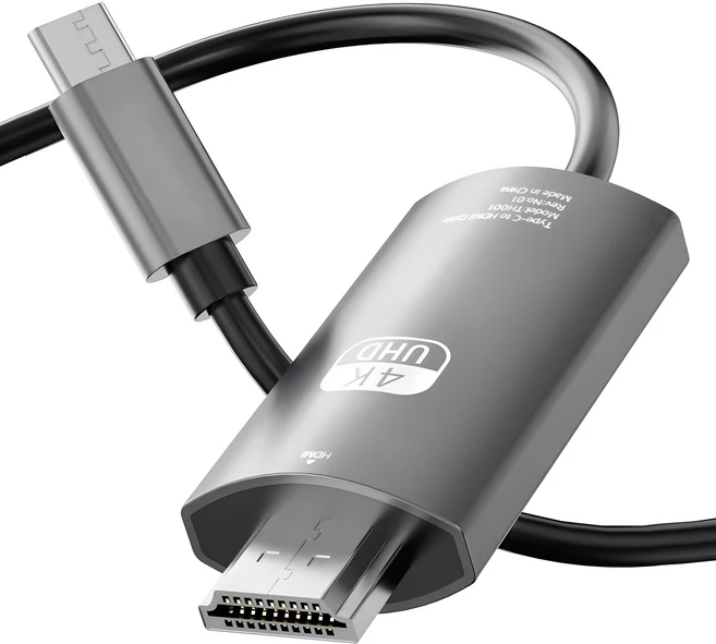 누아트 HDMI ver. 2.1 UHD 4K 60Hz MHL 넷플릭스 OTT 미러링 케이블, METAL, 1개, 2m