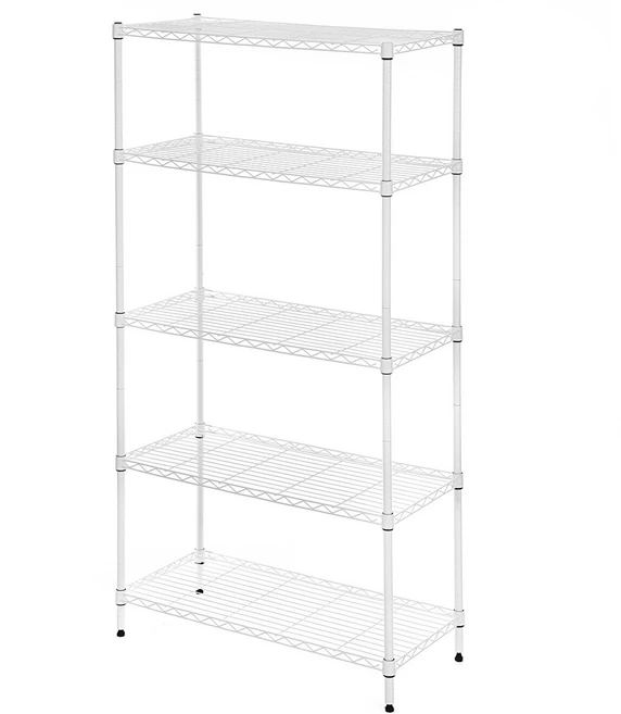 코멧 메탈 선반 5단 740 x 340 x 1500mm, 화이트