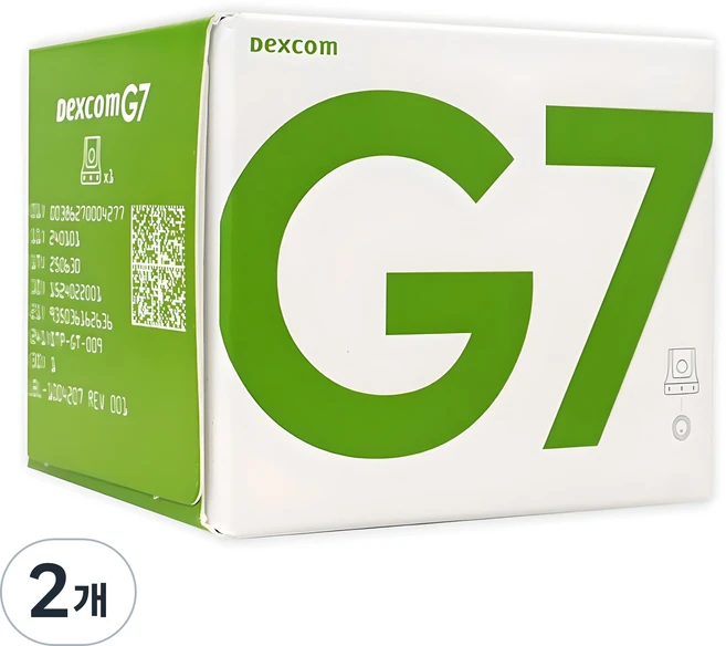덱스콤 G7 개인용 체내 연속 혈당 측정 시스템, DEXCOM G7, 2개