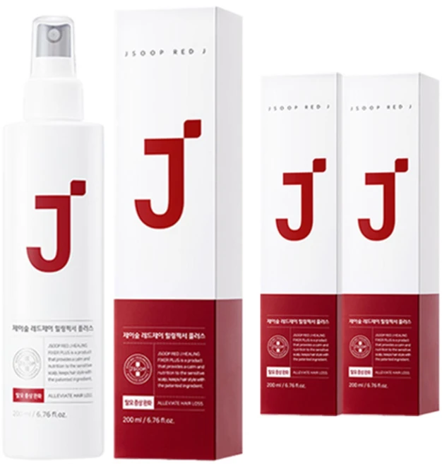 제이숲 레드제이 힐링픽서 플러스 헤어스프레이, 200ml, 3개