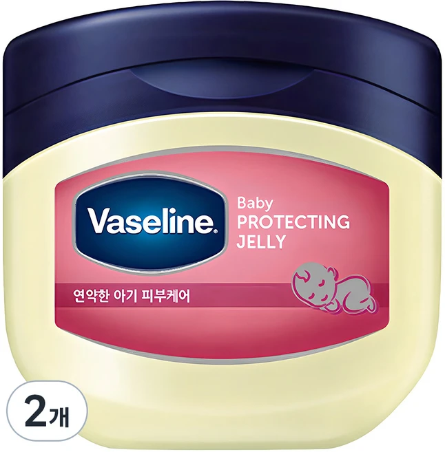 바세린 베이비 바디 프로텍팅 젤리, 100ml, 2개