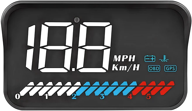 삼에스 자동차 HUD-M7 헤드업디스플레이 계기판 OBD/GPS겸용, 컨텐츠 참조, 1개