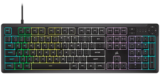 커세어 K55 Core RGB 게이밍 키보드, 혼합색상, 제조사축