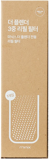미닉스 더 플렌더 3중 리필 필터 음식물 처리기, 블랙