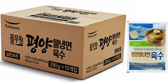 풀무원 평양물냉면 육수, 10개, 290g