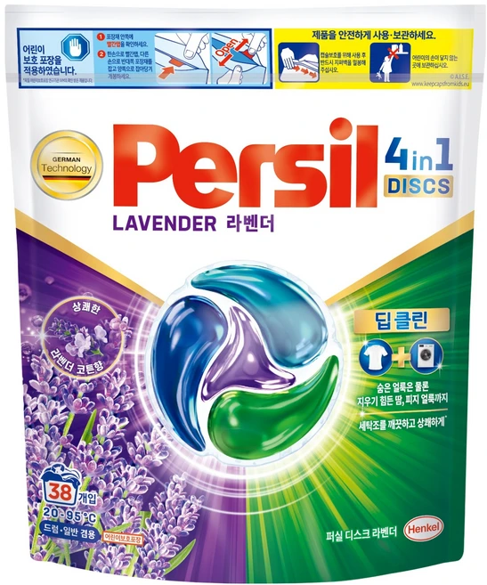퍼실 디스크 라벤더 캡슐세제, 38개입, 1개