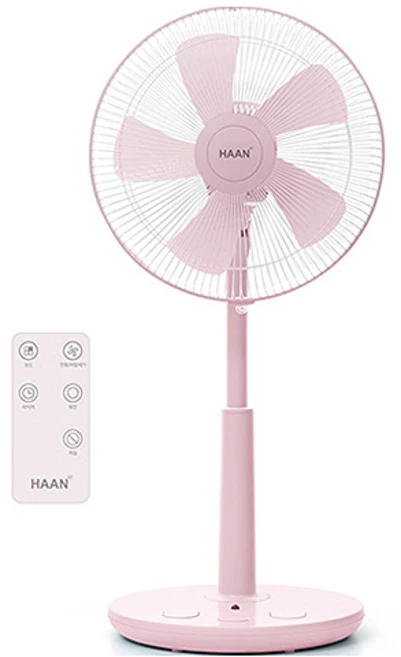한경희이지라이프 초미세풍 발터치 리모컨 컬러 선풍기 HAAN-HDC230, HAAN-HDC230(라이트핑크)