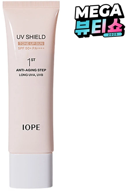 아이오페 UV 쉴드 톤업 선크림 SPF50+ PA++++, 50ml, 1개