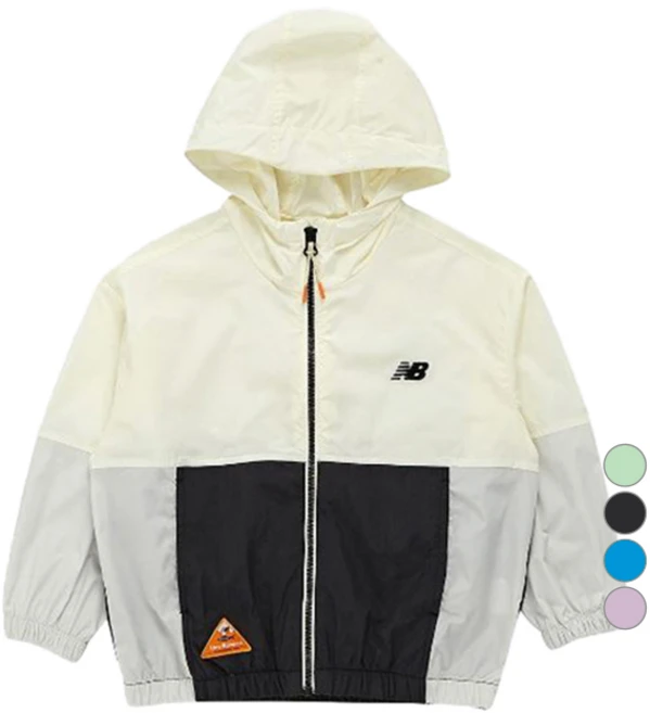 뉴발란스키즈 Fishing Club 2 컬러블럭 홑겹 바람막이