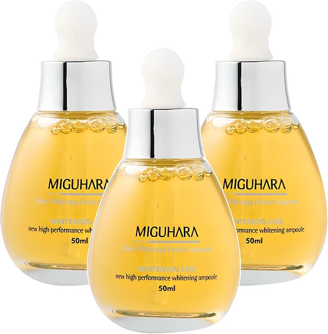 미구하라 울트라 화이트닝 퍼펙트 앰플, 50ml, 3개