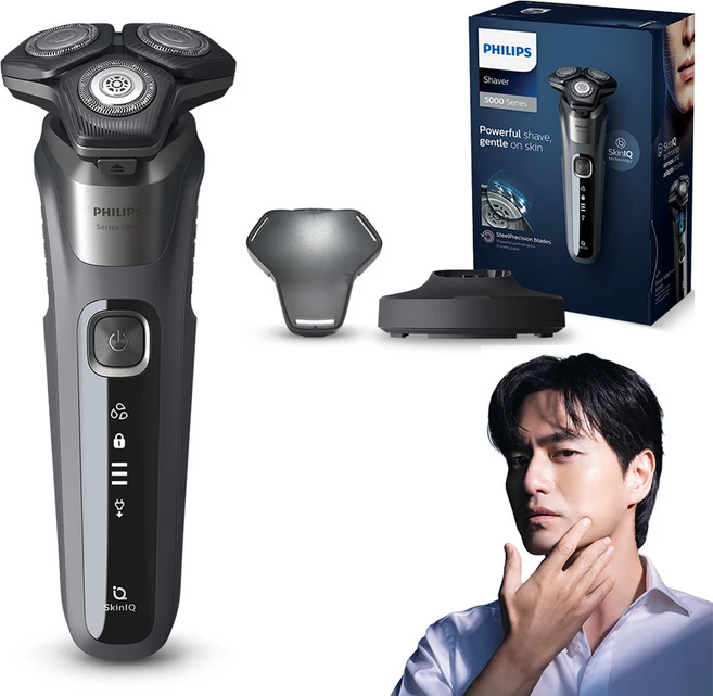 필립스 SkinIQ 5000 시리즈 전기면도기, S5587/25, 카본그레이