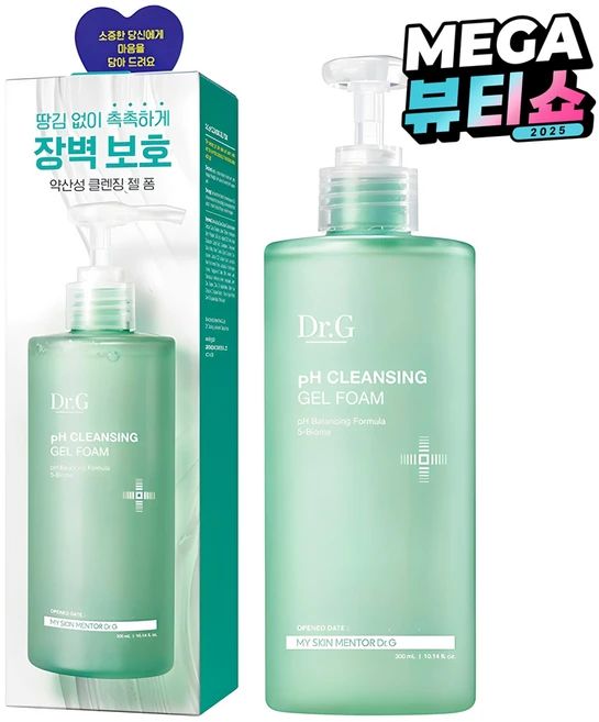 닥터지 약산성 클렌징 젤 폼, 300ml, 1개