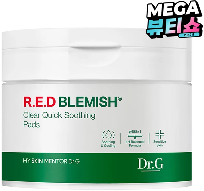 닥터지 레드 블레미쉬 클리어 퀵 수딩 팩 130ml, 70개입, 1개