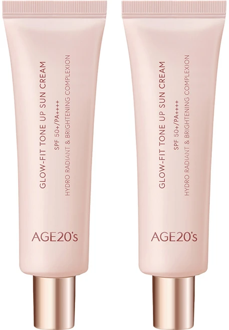 에이지투웨니스 글로우핏 톤업 선크림 SPF50+ PA++++, 50ml, 2개