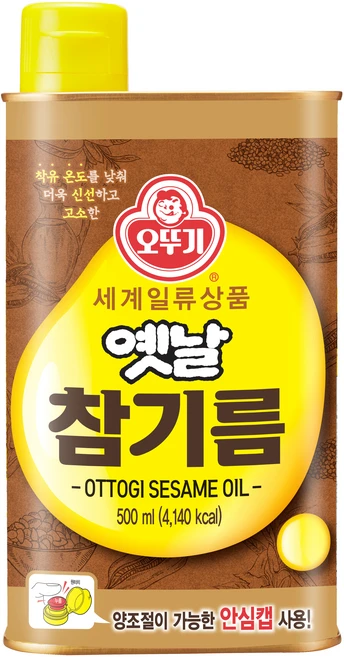 오뚜기옛날 참기름, 500ml, 1개