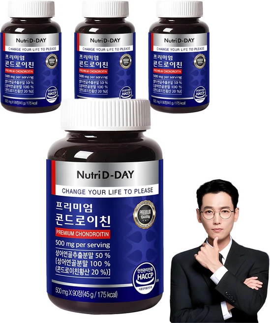 뉴트리디데이 프리미엄 콘드로이친, 90정, 4개