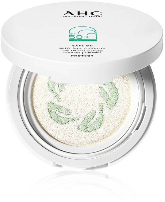 AHC 세이프온 마일드 선쿠션 SPF50+ PA++++, 25g, 1개