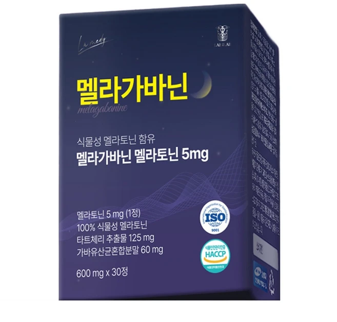 랩온랩 멜라가바닌 식물성 멜라토닌 5mg, 30정, 1개