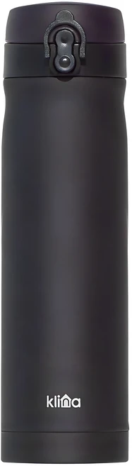 클리나 원터치 보온보냉 텀블러, 블랙, 500ml, 1개