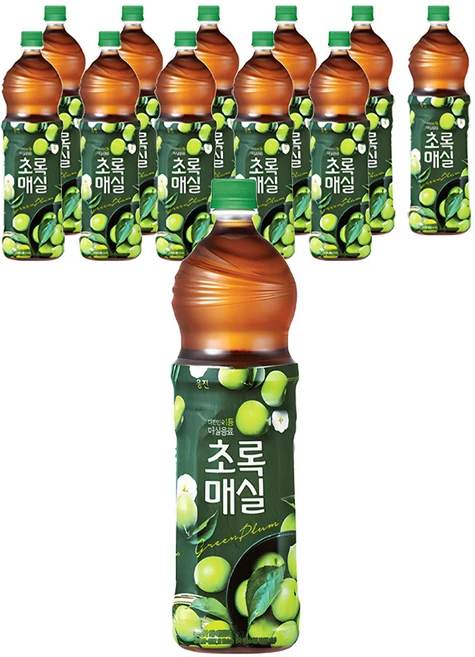 초록매실 페트, 1.5L, 12개