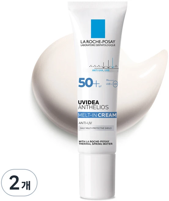 라로슈포제 유비데아 엑스엘 멜트인 선크림 SPF50+ PA++++, 30ml, 2개
