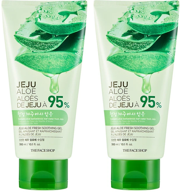 더페이스샵 신선한 제주 알로에 수딩젤, 300ml, 2개