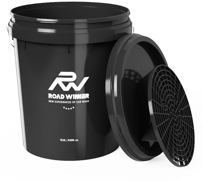 로드위너 대용량 세차 버킷 + 그릿가드 + 뚜껑 세트, 20L, 혼합색상