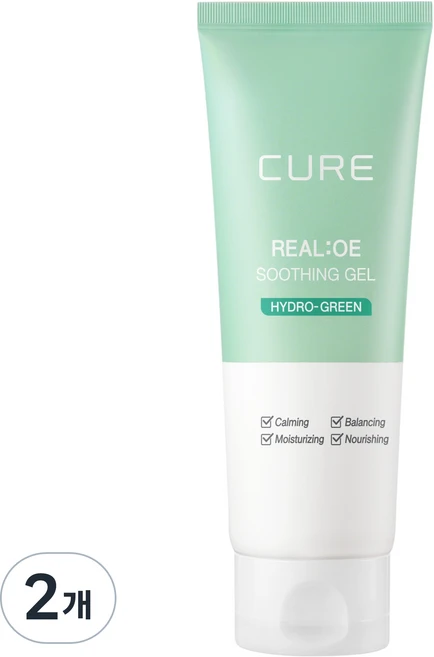 김정문알로에 큐어 수딩젤, 150ml, 2개