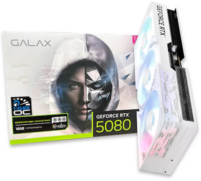 갤럭시 갤럭시 GALAX 지포스 RTX 5080 WHITE OC D7 16GB