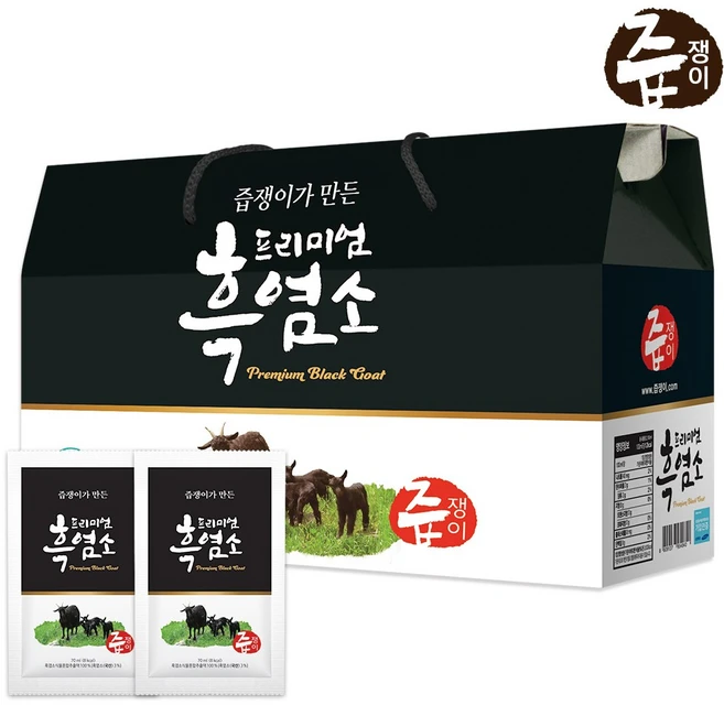 즙쟁이 프리미엄 흑염소즙 1박스 30포, 2.1L