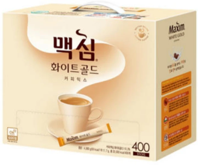 맥심 화이트 골드 커피믹스, 11.7g, 1개입, 400개