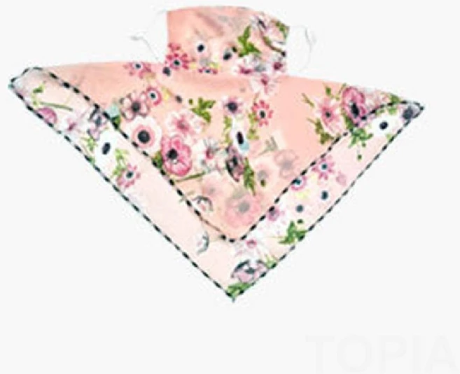 써스데이아일랜드 플라워 패턴 쉬폰 원피스