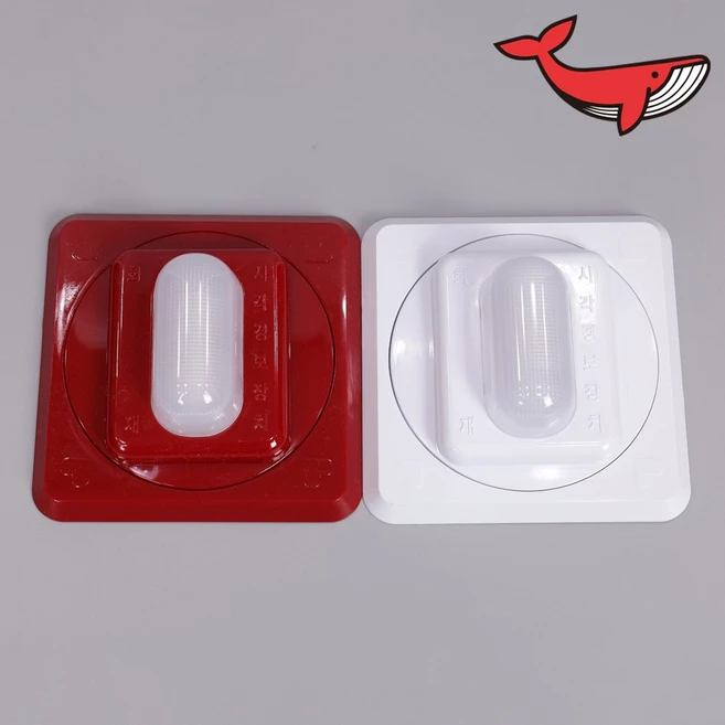 시각경보기 청각장애인용 KFI 검정인증품 시각16-1 소방일번지, 백색, 1개